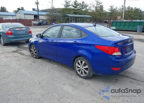 2014 Hyundai Accent Gls z USA, uszkodzony, nr VIN KMHCU4AE2EU748635